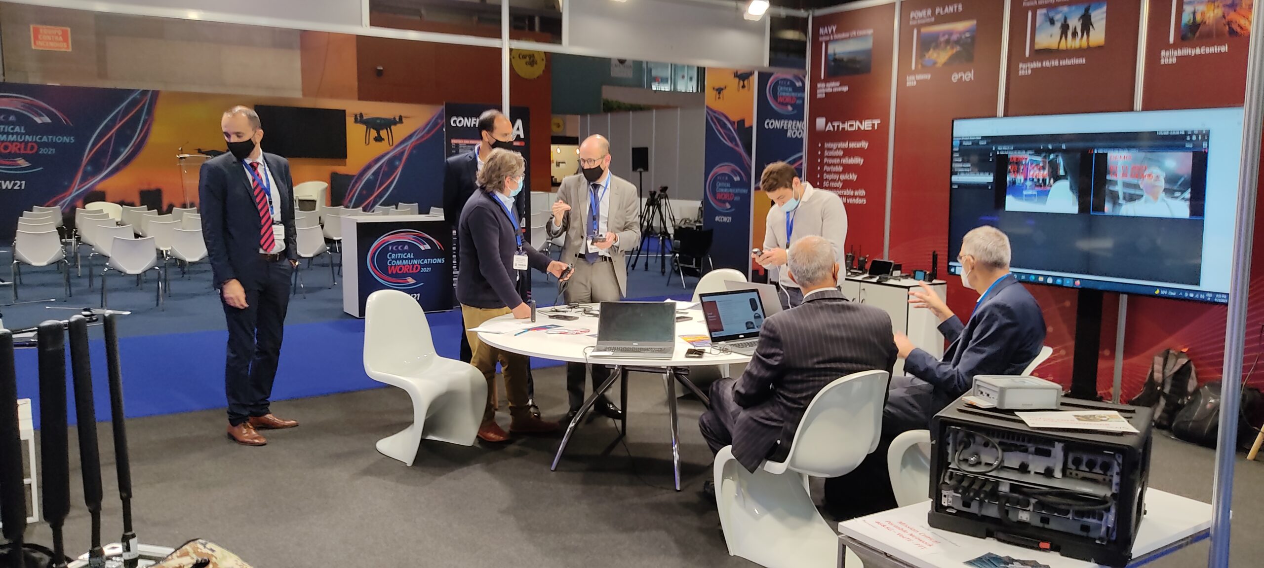 Athonet presented its PPDR solutions at the Critical Communication World event